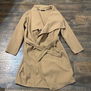 Tan Wrap Coat size S/M